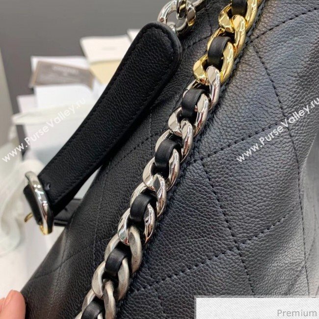 Chanel Calfskin Hobo Handbag AS0414 Black 2019 (PPP-9032521)
