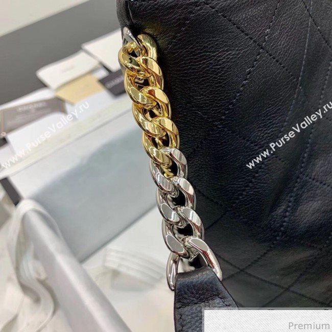 Chanel Calfskin Hobo Handbag AS0414 Black 2019 (PPP-9032521)
