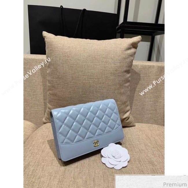 Chanel Wallet on Chain A88615 Blue (XIN-9032603)