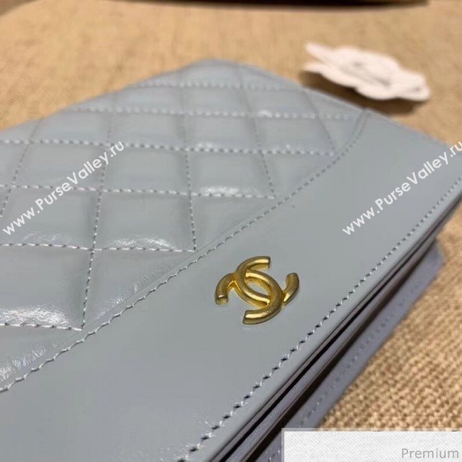 Chanel Wallet on Chain A88615 Blue (XIN-9032603)