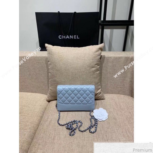 Chanel Wallet on Chain A88615 Blue (XIN-9032603)