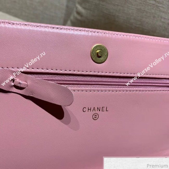 Chanel Wallet on Chain A88615 Pink (XIN-9032604)