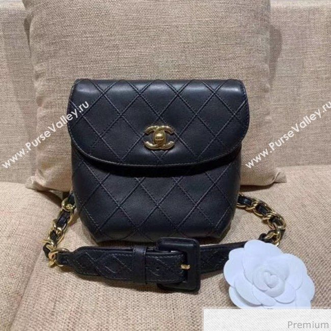 Chanel Vintage Waist/Belt Bag A80063 Black (XIN-9032605)