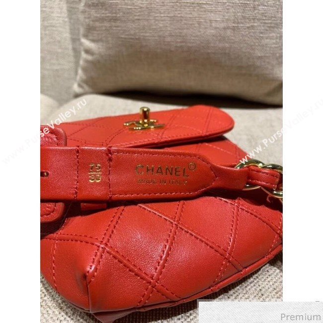 Chanel Vintage Waist/Belt Bag A80063 Red (XIN-9032606)