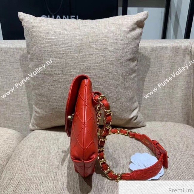 Chanel Vintage Waist/Belt Bag A80063 Red (XIN-9032606)