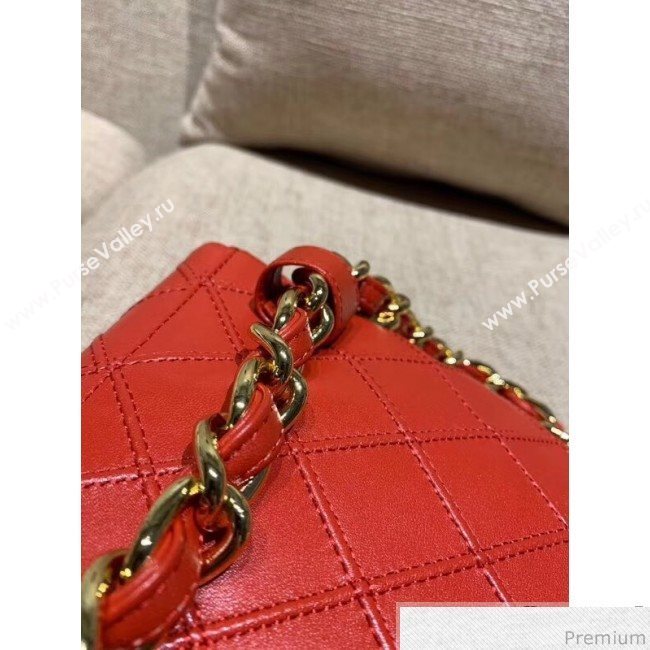 Chanel Vintage Waist/Belt Bag A80063 Red (XIN-9032606)