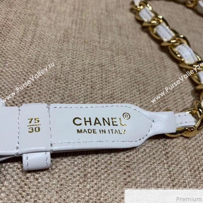 Chanel Vintage Waist/Belt Bag A80063 White (XIN-9032607)