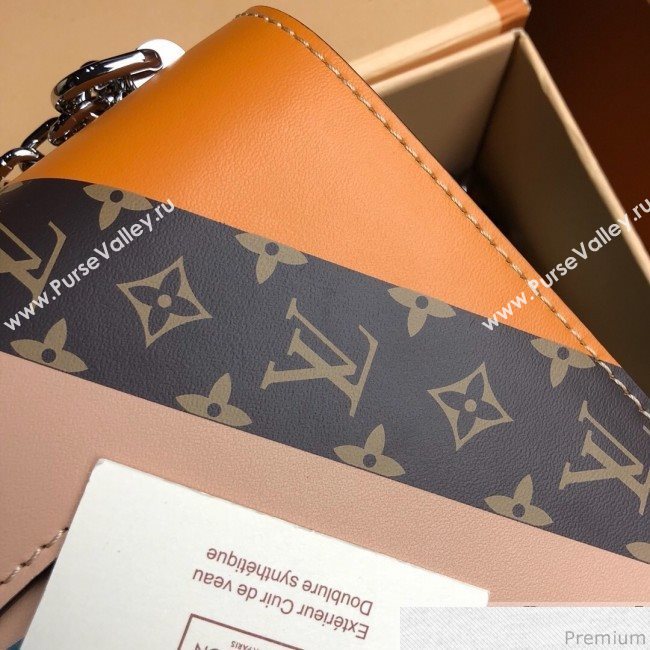 Louis Vuitton Twist Denim MM Chain Bag M50280 Pink 2019 (LVSJ-9032203)