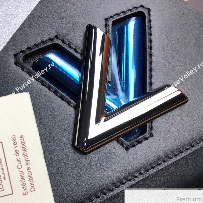Louis Vuitton Twist Denim MM Chain Bag M50280 Black 2019 (LVSJ-9032204)