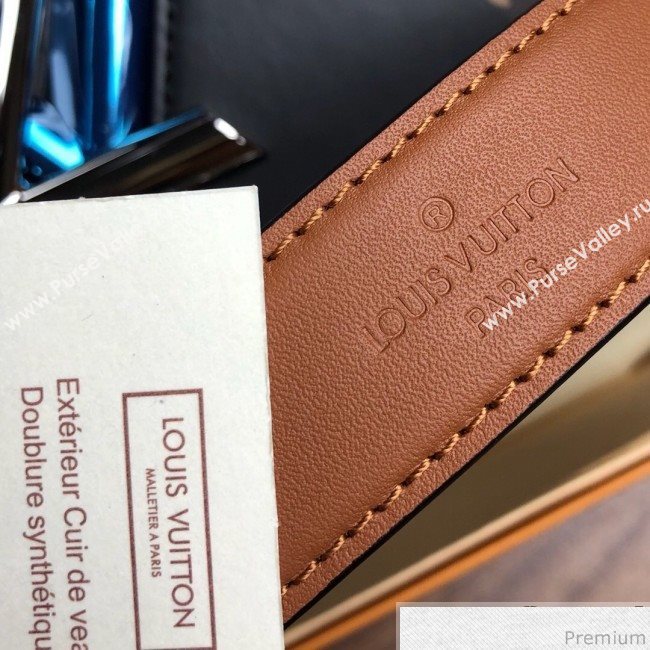 Louis Vuitton Twist Denim MM Chain Bag M50280 Black 2019 (LVSJ-9032204)