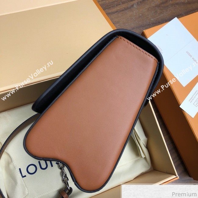 Louis Vuitton Twist Denim MM Chain Bag M50280 Black 2019 (LVSJ-9032204)