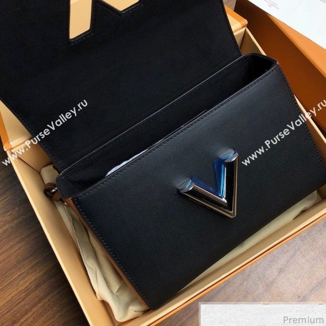 Louis Vuitton Twist Denim MM Chain Bag M50280 Black 2019 (LVSJ-9032204)