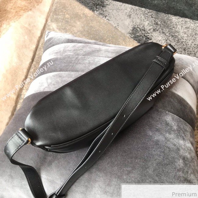 Celine Small Belt Bag C Charm in Quilted Calfskin 188153 Black 2019 (JDP-9032715)
