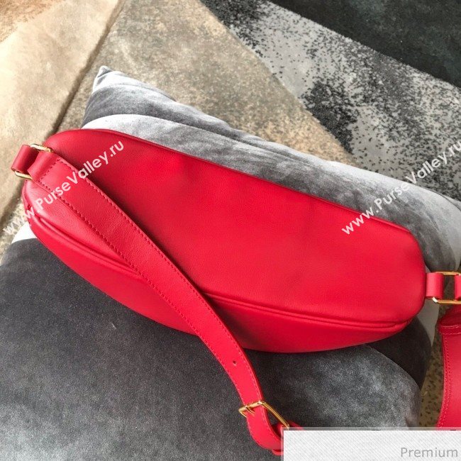 Celine Small Belt Bag C Charm in Quilted Calfskin 188153 Red 2019 (JDP-9032717)