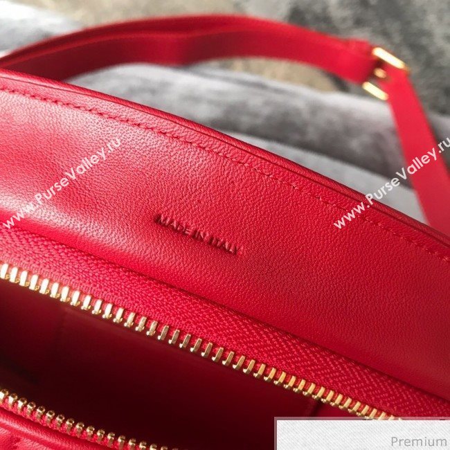 Celine Small Belt Bag C Charm in Quilted Calfskin 188153 Red 2019 (JDP-9032717)