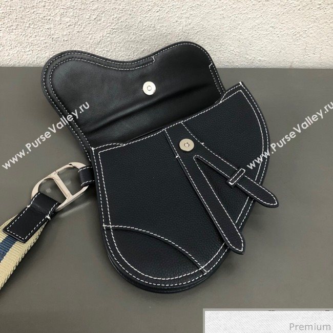 Dior Saddle Leather Clutch Dark Blue (WEIP-9032723)