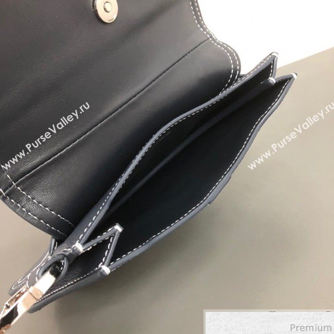 Dior Saddle Leather Clutch Dark Blue (WEIP-9032723)