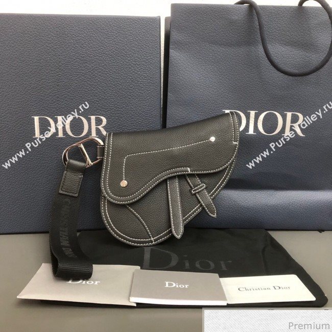 Dior Saddle Leather Clutch Black (WEIP-9032722)