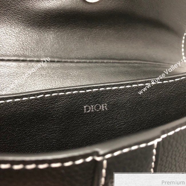 Dior Saddle Leather Clutch Black (WEIP-9032722)