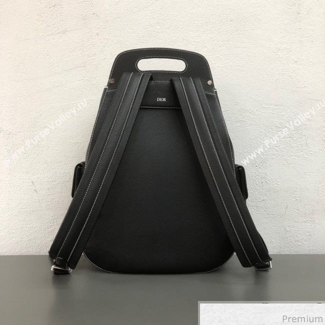 Dior Mens Large Saddle Homme Backpack Black/Silver 2019 (WEIP-9032725)