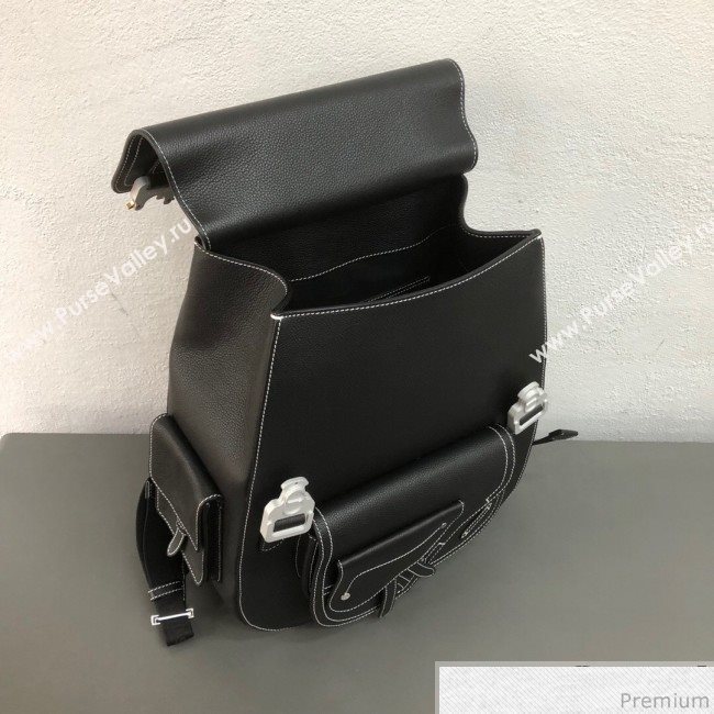 Dior Mens Large Saddle Homme Backpack Black/Silver 2019 (WEIP-9032725)