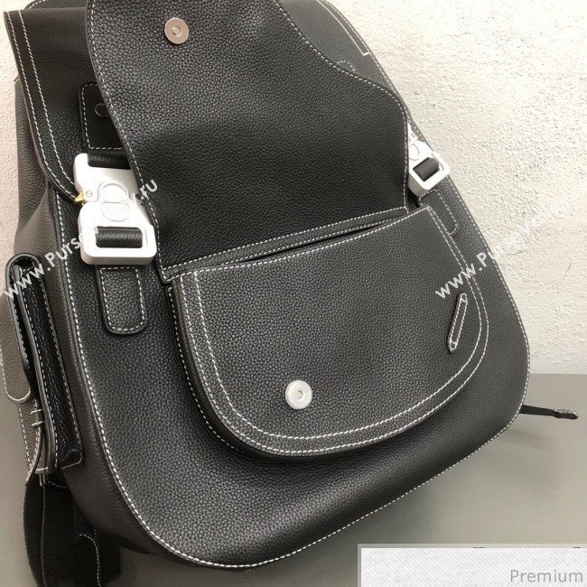 Dior Mens Large Saddle Homme Backpack Black/Silver 2019 (WEIP-9032725)