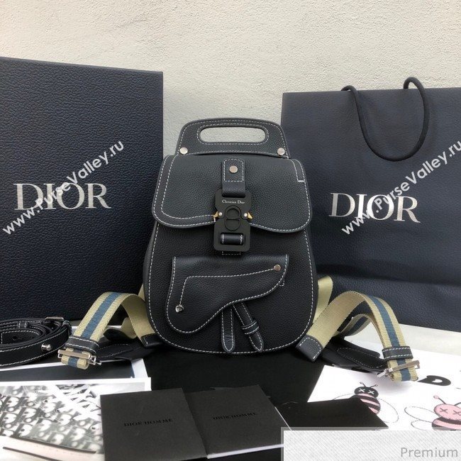 Dior Mens Small Saddle Homme Backpack Dark Blue 2019 (WEIP-9032727)