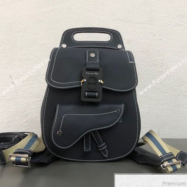 Dior Mens Small Saddle Homme Backpack Dark Blue 2019 (WEIP-9032727)