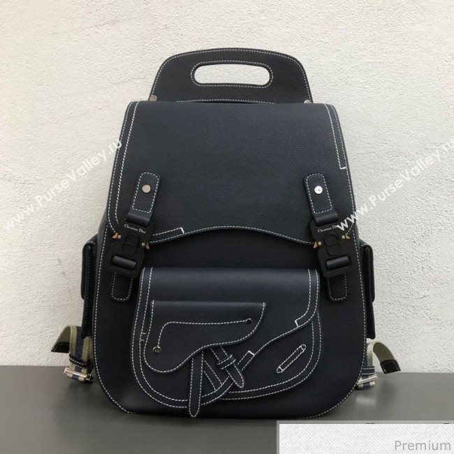 Dior Mens Large Saddle Homme Backpack Dark Blue 2019 (WEIP-9032724)