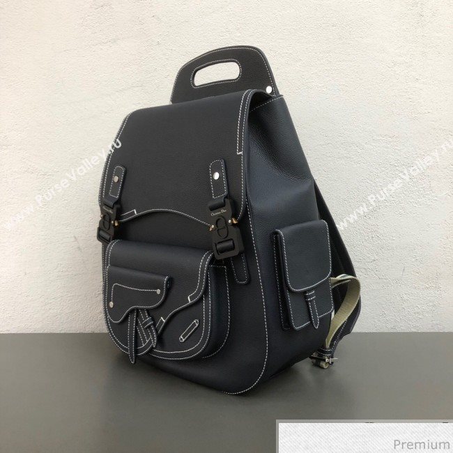 Dior Mens Large Saddle Homme Backpack Dark Blue 2019 (WEIP-9032724)