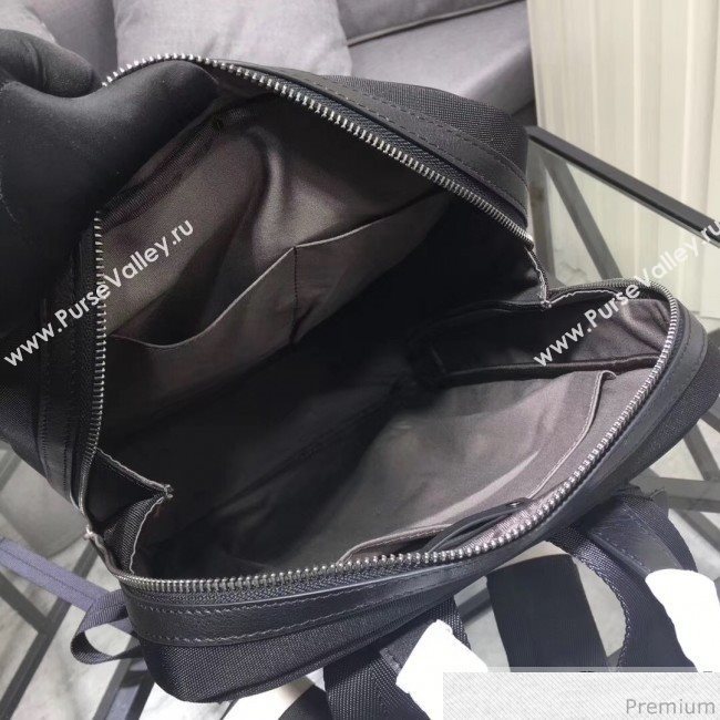 Bottega Veneta Mens Intreccio Leather and Fabric Backpack with Detachable Clutch Black 2019 (MISU-9032741)