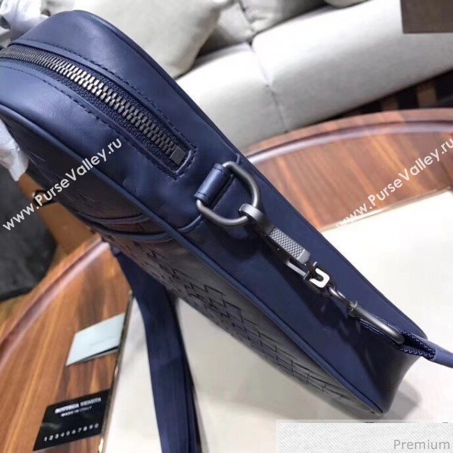 Bottega Veneta Mens Briefcase in Intreccio Nappa Blue 2019 (MISU-9032739)