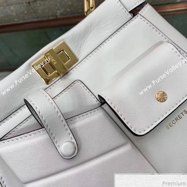 Fendi Peekaboo Mini Pocket White 2019 (AFEI-9032621)