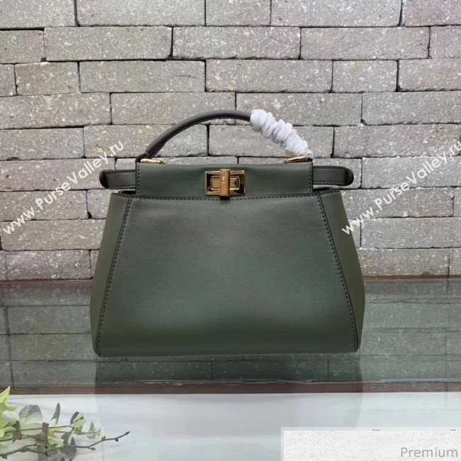 Fendi Peekaboo Mini Pocket Green 2019 (AFEI-9032622)