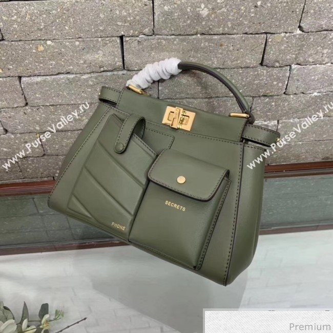 Fendi Peekaboo Mini Pocket Green 2019 (AFEI-9032622)