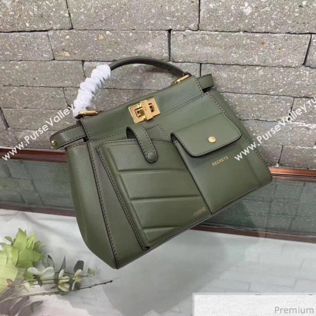 Fendi Peekaboo Mini Pocket Green 2019 (AFEI-9032622)