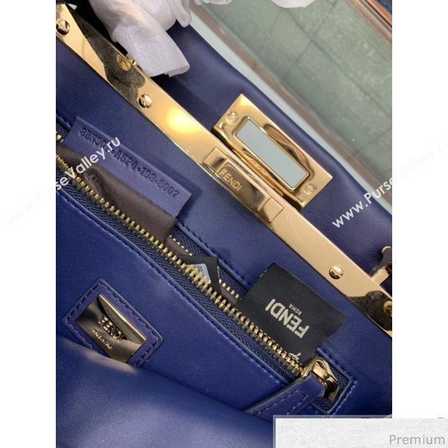 Fendi Peekaboo Regular Pocket Blue 2019 (AFEI-9032626)