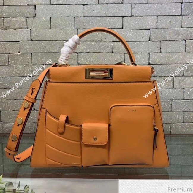 Fendi Peekaboo Regular Pocket Orange 2019 (AFEI-9032623)