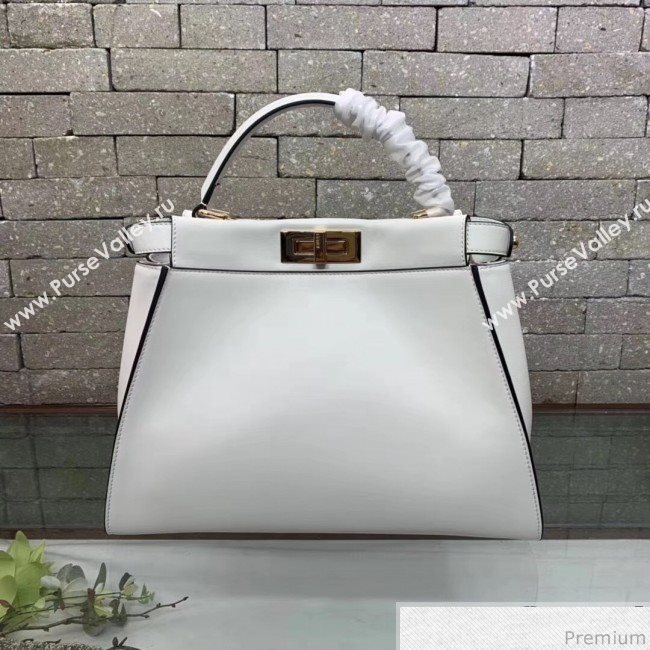 Fendi Peekaboo Regular Pocket White 2019 (AFEI-9032624)