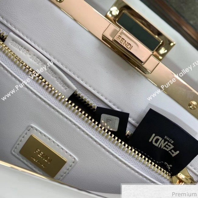 Fendi Peekaboo Regular Pocket White 2019 (AFEI-9032624)