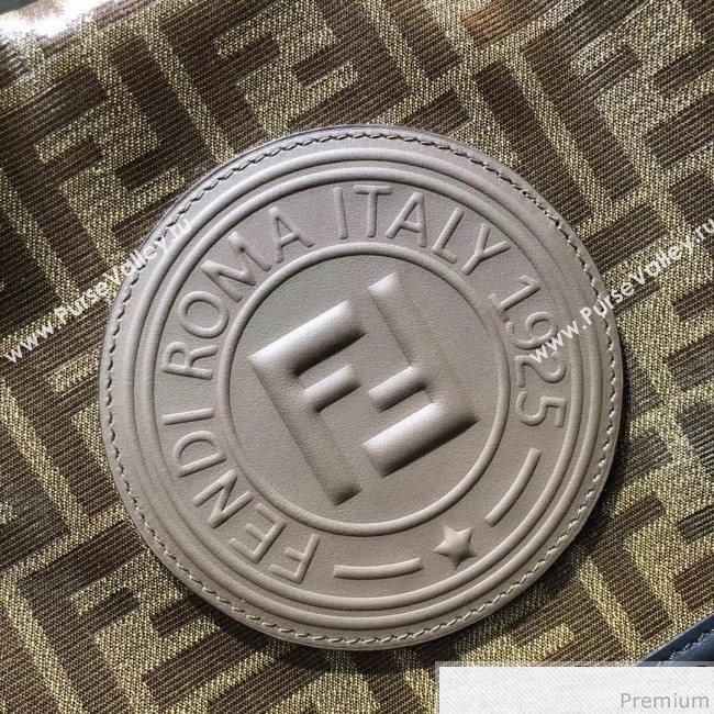 Fendi Rama FF Fabric Backpack Brown/Black 2019 (AFEI-9032627)