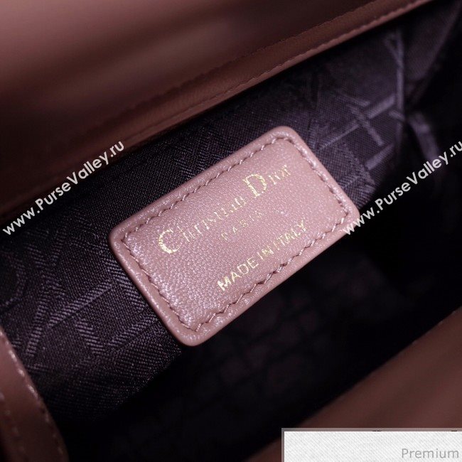 Dior Lady Dior Bag 20cm in Cannage Lambskin Light Pink 2019 (BFS-9032643)