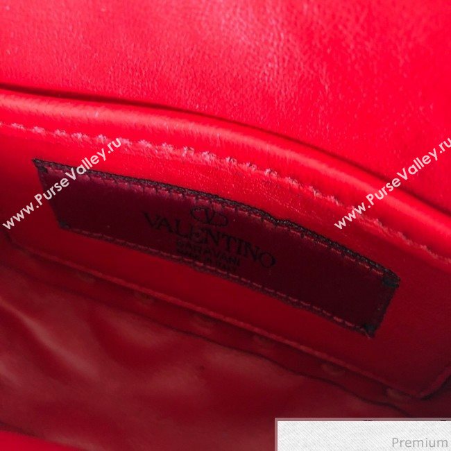 Valentino Rockstud Spike Double Shoulder Bag Red 2019 (JJ3-9032656)