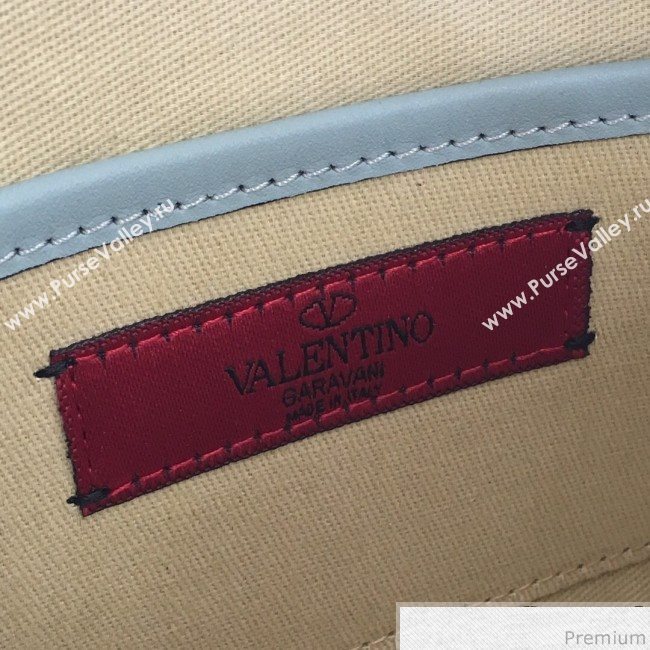 Valentino Rockstud Rolling Camera Shoulder Bag Light Blue 2019 (JJ3-9032709)