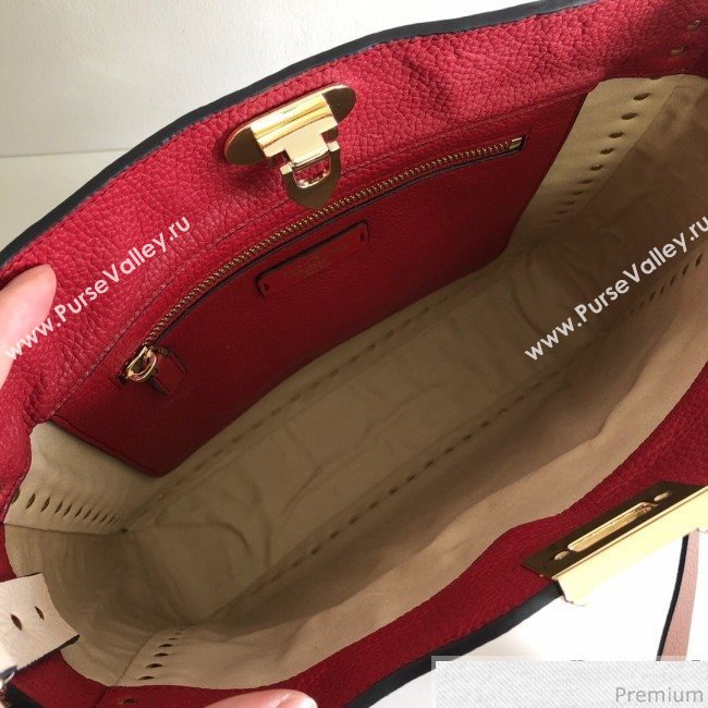 Valentino Rockstud Rolling Bucket Shoulder Bag Blue/Red 2019 (JJ3-9032705)
