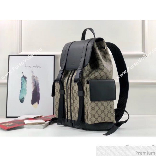 Gucci soft GG supreme canvas backpack 450958 Beige (LXH-9030641)