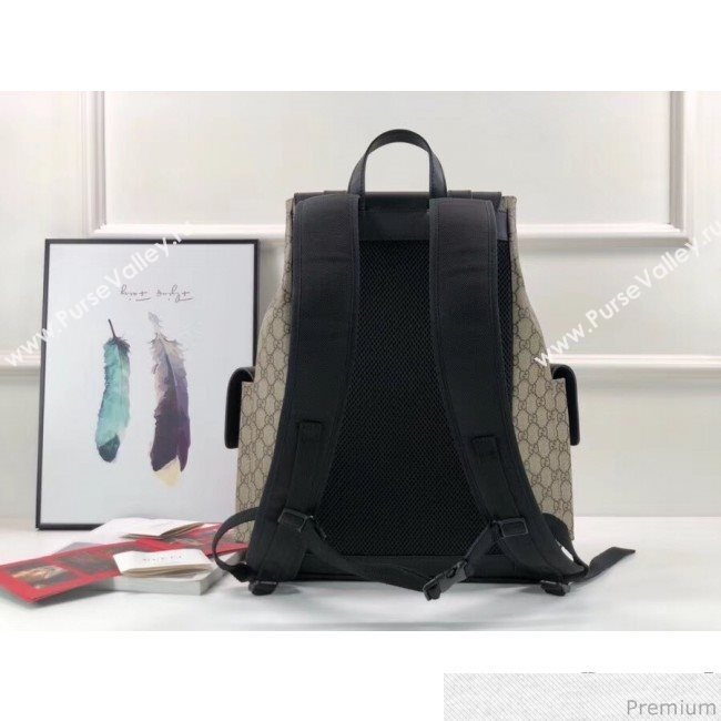 Gucci soft GG supreme canvas backpack 450958 Beige (LXH-9030641)