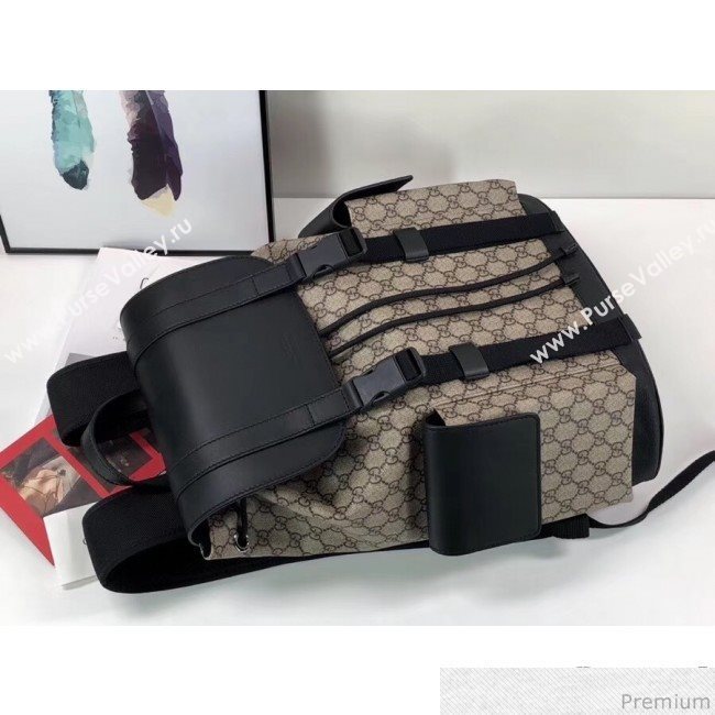 Gucci soft GG supreme canvas backpack 450958 Beige (LXH-9030641)