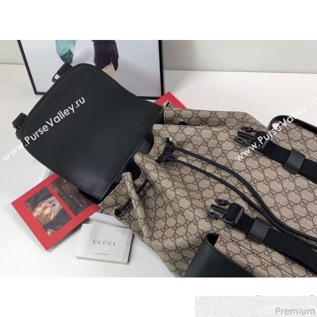 Gucci soft GG supreme canvas backpack 450958 Beige (LXH-9030641)