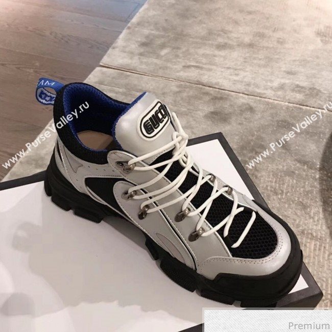 Gucci Flashtrek Sneaker Silver/Blue 2018 (KL-9030820)